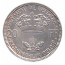 BELGIO 20 Francs Argento 1935 Leopoldo III BB+